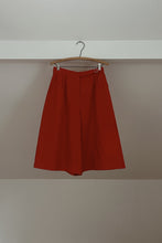 1970's CHERRY RED PLEATED CULOTTES | SIZE 28
