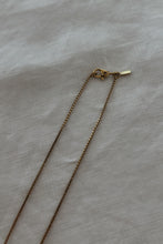 1970's GOLDETTE BRASS + GLASS CAMEO PENDANT ON GOLD FILL MONET CHAIN