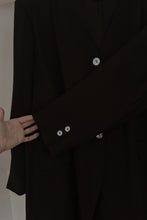 1990's DEENE NEW YORK MINIMAL WOVEN BLACK BLAZER | SIZE 3XL