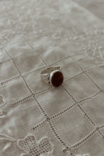1960's 925 STERLING + RED AGATE RING | SIZE 7