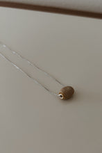 1970's CORAL CABOCHON ON STERLING SILVER CHAIN