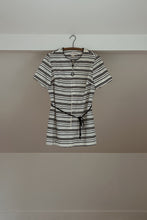 1970's TERRY STRIPE COVERUP MINI DRESS | SIZE M