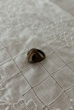 1930's RARE ART DECO BRASS + CABOCHON RING | SIZE 8