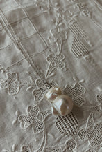 1980's FRESHWATER BAROQUE PEARL ON STERLING LINK CHAIN