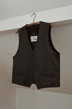 EARLY 1980's CHOCOLATE L.A. LEATHER VEST | SIZE M