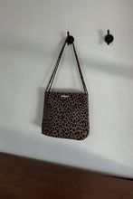 1990's NINE WEST LEOPARD VINYL TOTE