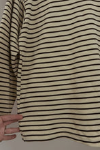 1980's CHOCOLATE STRIPE KNIT TNECK JUMPER