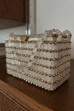 1950's RARE DELILL BEADED BOX BAG | 6.5" x 5" x 3.5"
