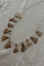 1990's 925 ITALIAN STERLING SILVER + SHELL CHARM CHAIN