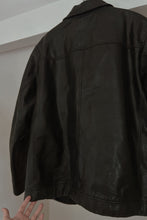 1990's CLASSIC BLACK LEATHER MENSWEAR JACKET | SIZE XL