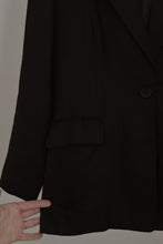 Y2K PURE IRISH LINEN CLASSIC BLACK BLAZER | SIZE M