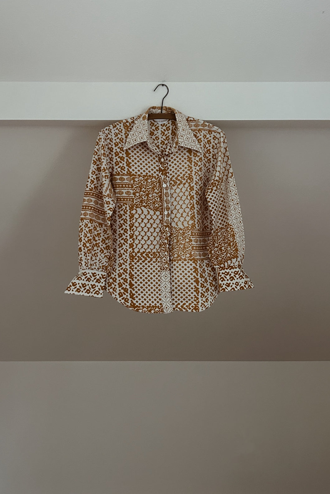 1970's KORET MARIGOLD NYLON TOP | SIZE S
