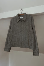 1990's SILK TWEED BOMBER JACKET | SIZE M/L