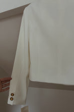 1990's TEXTURED CROPPED OFFICER'S JACKET | SIZE S/M