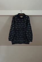 1990's CHUNKY WOOL FISH KNIT ROLL NECK JUMPER | SIZE L