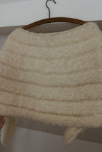 1950's HAND KNIT WOOL STOLE