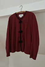 1990's HOUNDSTOOTH FROG CLOSURE PEPLUM JACKET | SIZE 2XL
