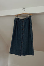 1990's EDDIE DENIM BUTTON SKIRT | SIZE L