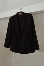 1990's ORVIS BLACK TEXTURED WOOL RIDING BLAZER | SIZE M