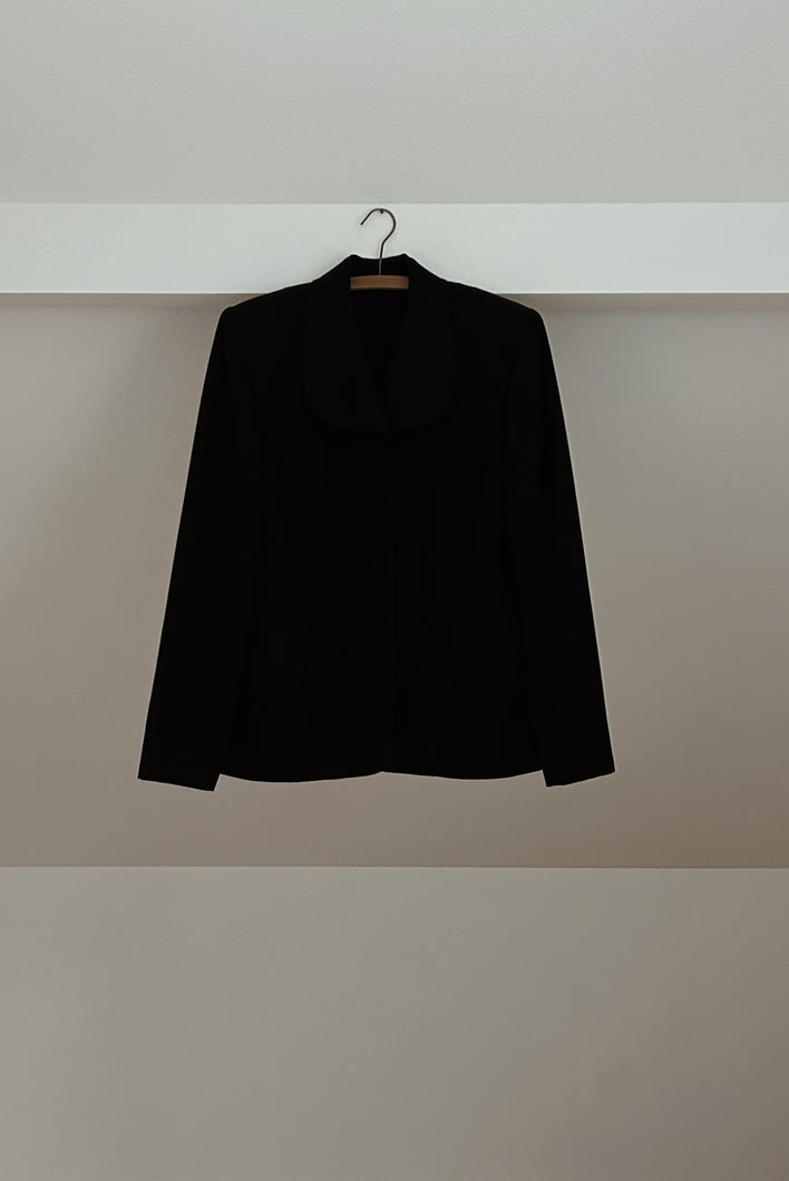 1940's RARE BOBBY BURNS BLACK WOOL JACKET | SIZE M