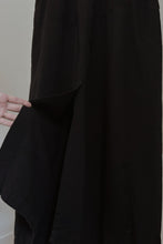 1990's BLACK COTTON OVERALL PRAIRIE DRESS | SIZE M/L