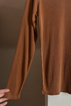 1990's PURE SILK CARAMEL RIB KNIT