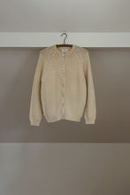 1960's PURE WOOL BRITISH KNIT CARDIGAN | SIZE S/M