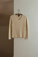 1990's BUTTERCREAM COTTON CABLE JUMPER