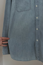 1990's DENIM WORK SHIRT | SIZE M/L
