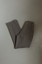 1970's MARL GREY WOOL PLEATED TROUSERS | SIZE 26