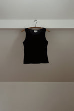 1990's PARIS SPORT NAVY DARTED VELVET TANK | SIZE S