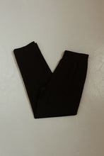 1990's BLACK PURE WOOL PLEATED TROUSERS | SIZE 27