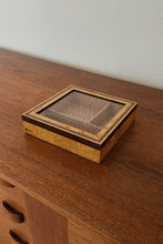 1950's RARE DORVILLIERS PARIS BURL WOOD JEWELRY BOX | 7" x 7" x 2"