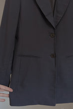 1990's STONE BLUE WOVEN WOOL BLAZER | SIZE S