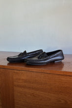 1990's SEBAGO BLACK LEATHER MOCCASIN LOAFERS | SIZE 6