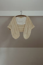 1950's HAND KNIT WOOL STOLE