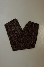 1990's CHOCOLATE FLORAL LOUNGE TROUSERS | SIZE M/L