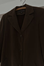 1990's MINIMAL CHOCOLATE TRENCH | SIZE M