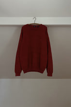1990's IZOD CHERRY COTTON GRID KNIT JUMPER | SIZE L/XL