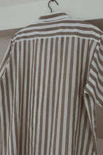 LATE 1970's BENGAL STRIPE POPLIN | SIZE L