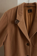 1990's CAMEL WOOL BLAZER COAT