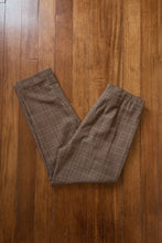 1990's WOVEN PLAID TROUSERS | SIZE 28