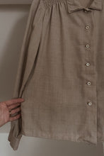 1970's PLEATED OAT PEASANT TOP | SIZE M