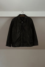 1990's CLASSIC BLACK LEATHER MENSWEAR JACKET | SIZE XL