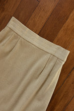 1970's HEATHER CAMEL KNIT MIDI SKIRT | SIZE S