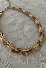 1980's GOLD FILL TRIFARI WAVE CHAIN NECKLACE
