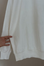 1980's WHITE COTTON OVERSIZED POLO RAGLAN | SIZE XL