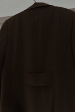 1990's MINIMAL CHOCOLATE TRENCH | SIZE M