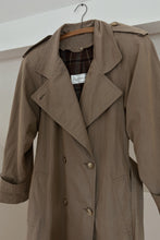 1980's CLASSIC BRUSHED COTTON TRENCH | REMOVABLE FLANNEL LINING | SIZE M/L