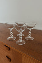 MID CENTURY CANDLEWICK CRYSTAL COUPES | SET OF FOUR